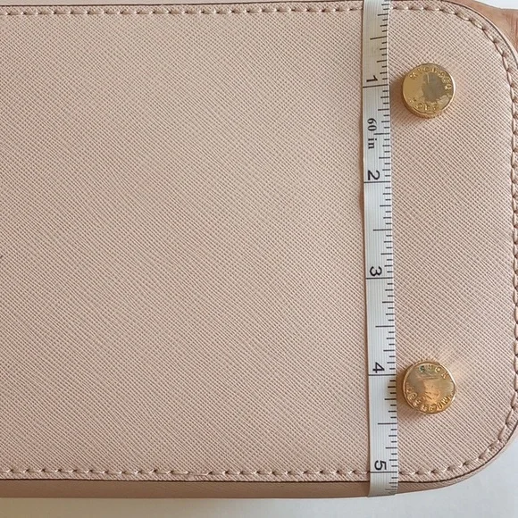 Gold Hardware MMK Jet Set Saffiano Frame Leather Bag Medium Tote Front Pocket - Picture 9 of 10